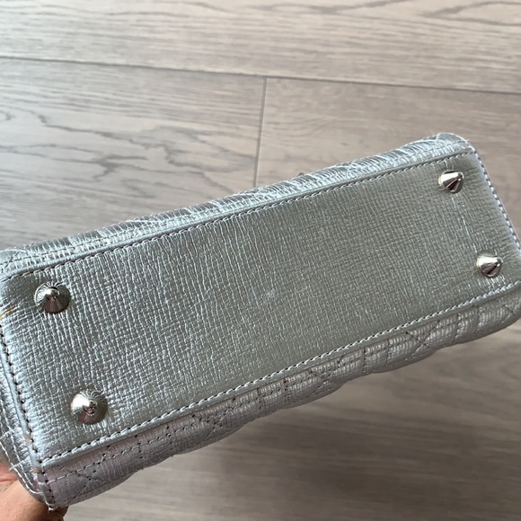 Small Lady DIOR bag silver full set - Picture 5 of 13